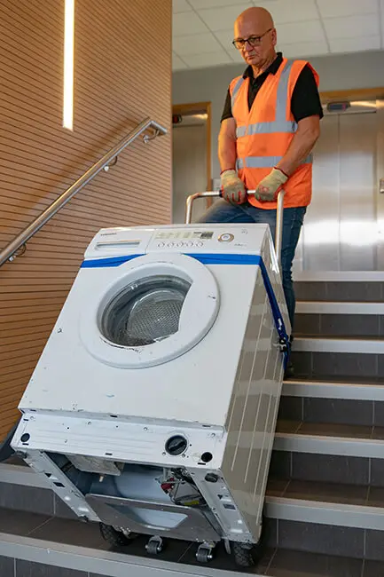 Boosting Last Mile Delivery Efficiency with Powered Stair Climbers