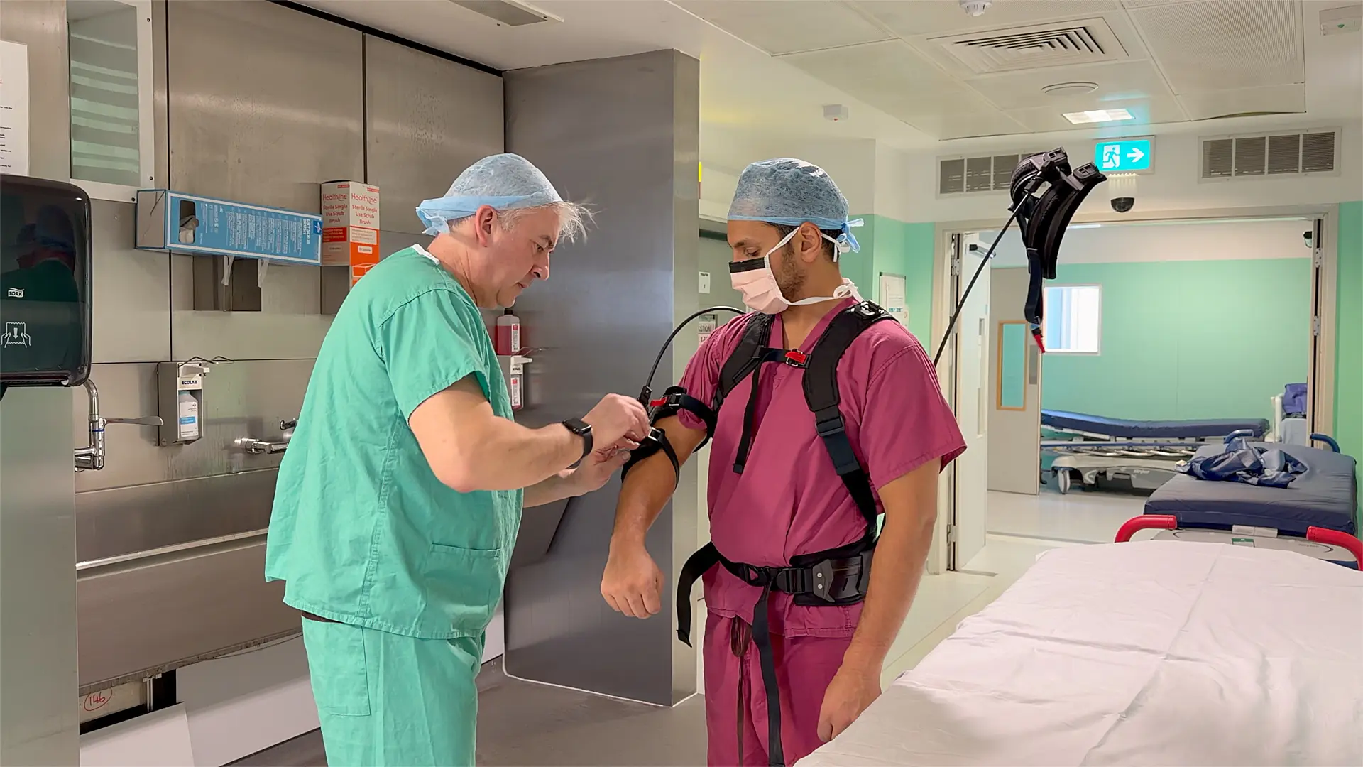 St Mark’s Surgeon performs first procedure wearing exoskeleton
